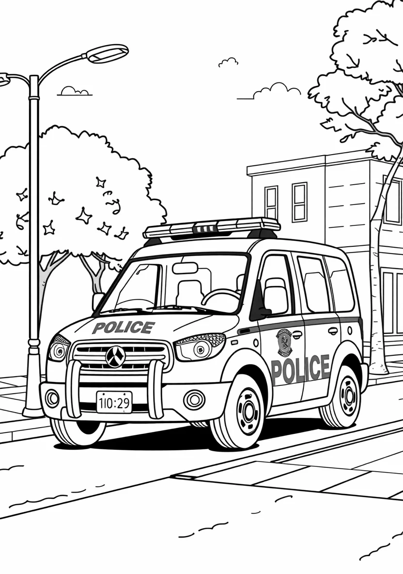 A Friendly Community Police Scen
