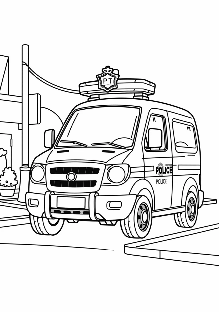 A Friendly Community Police Scen