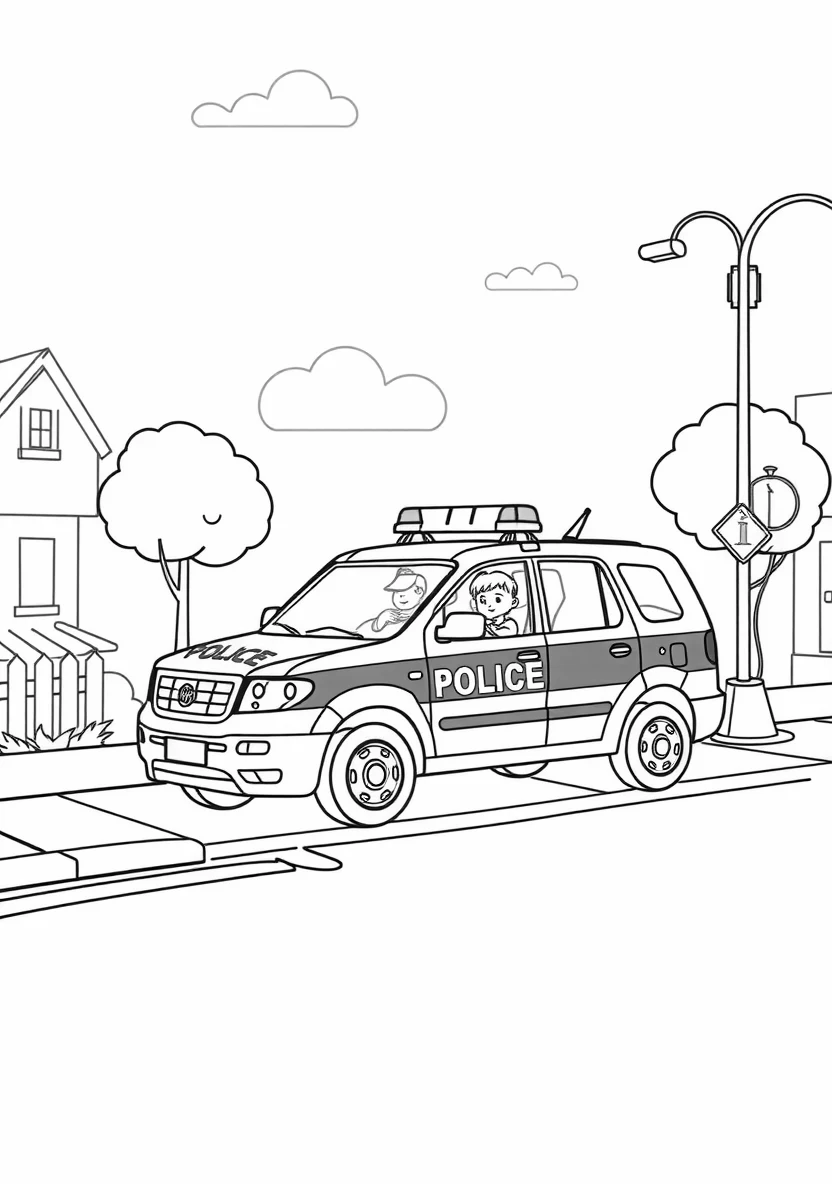 A Friendly Community Police Scen