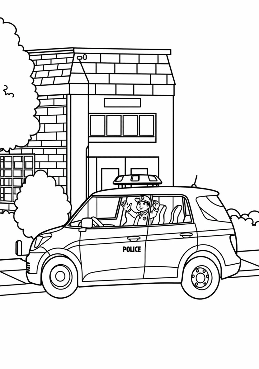 A Friendly Community Police Scen