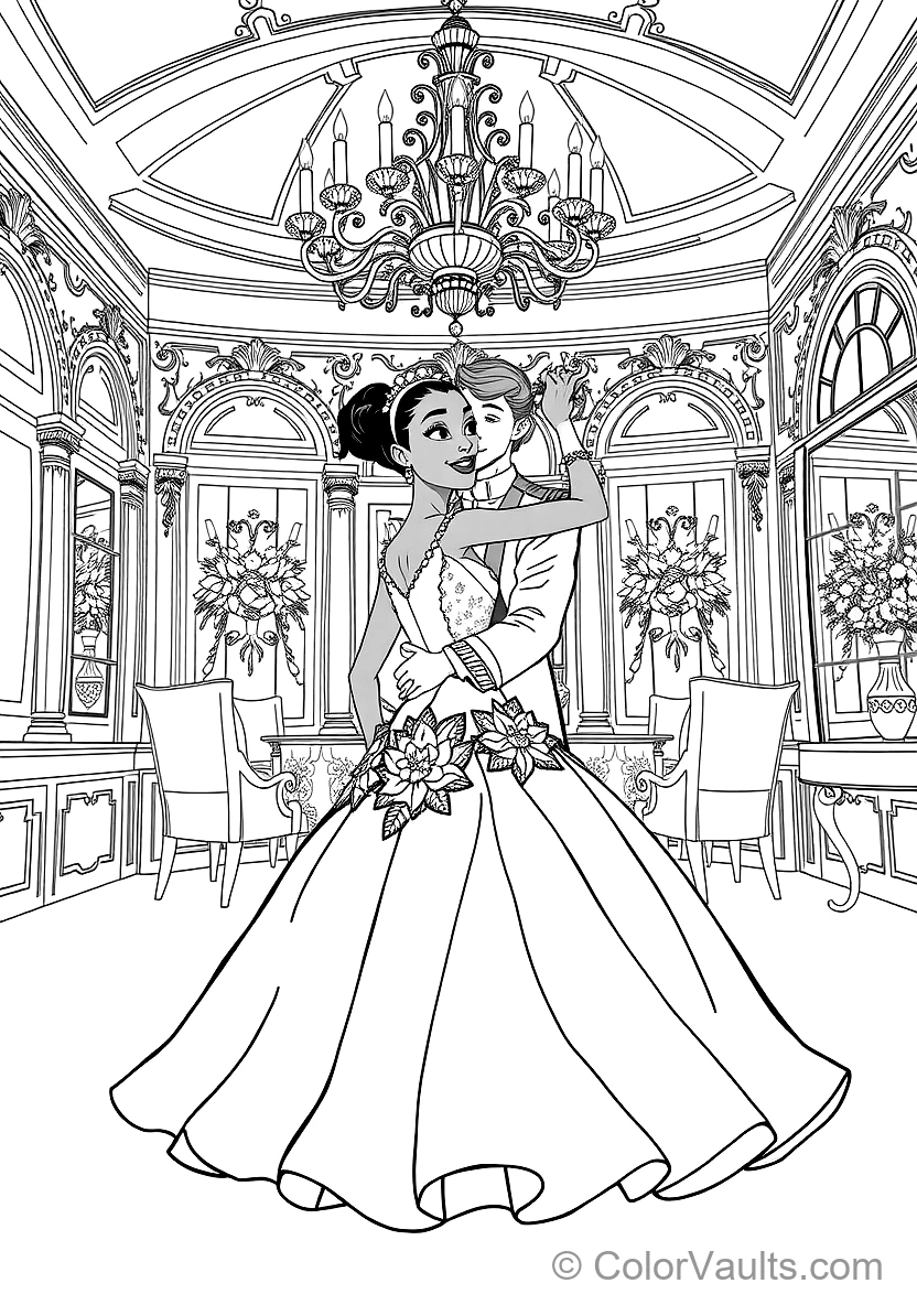 Tiana and Naveen Stargazing on the Balcony