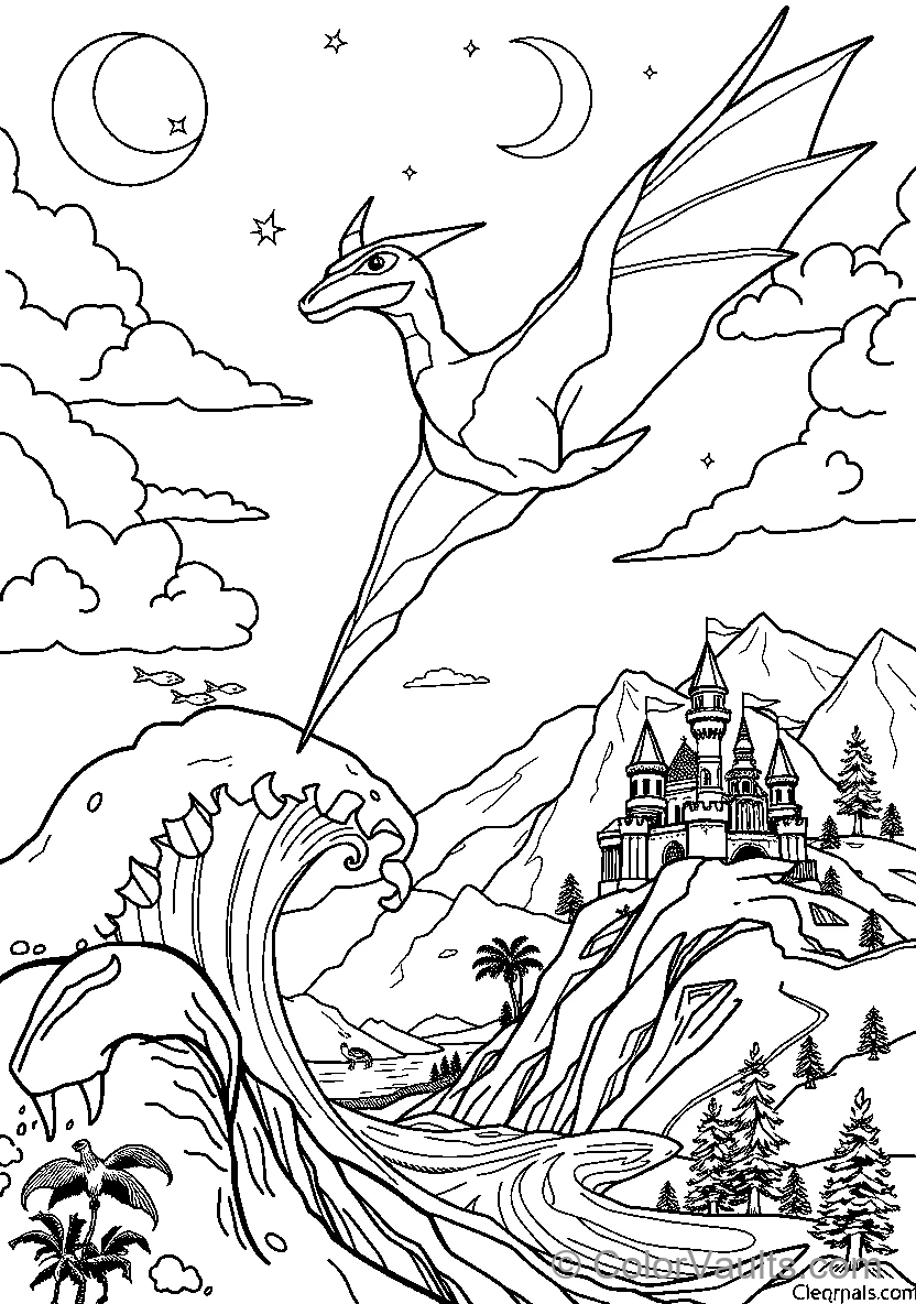 Dragon Over Castle