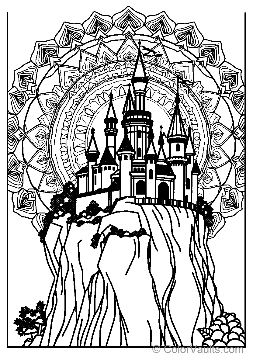 Ornate Mandala And Castle