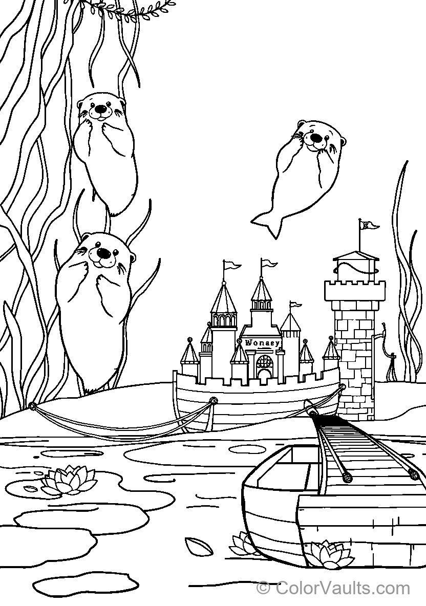 Otters At Castle Wonakey