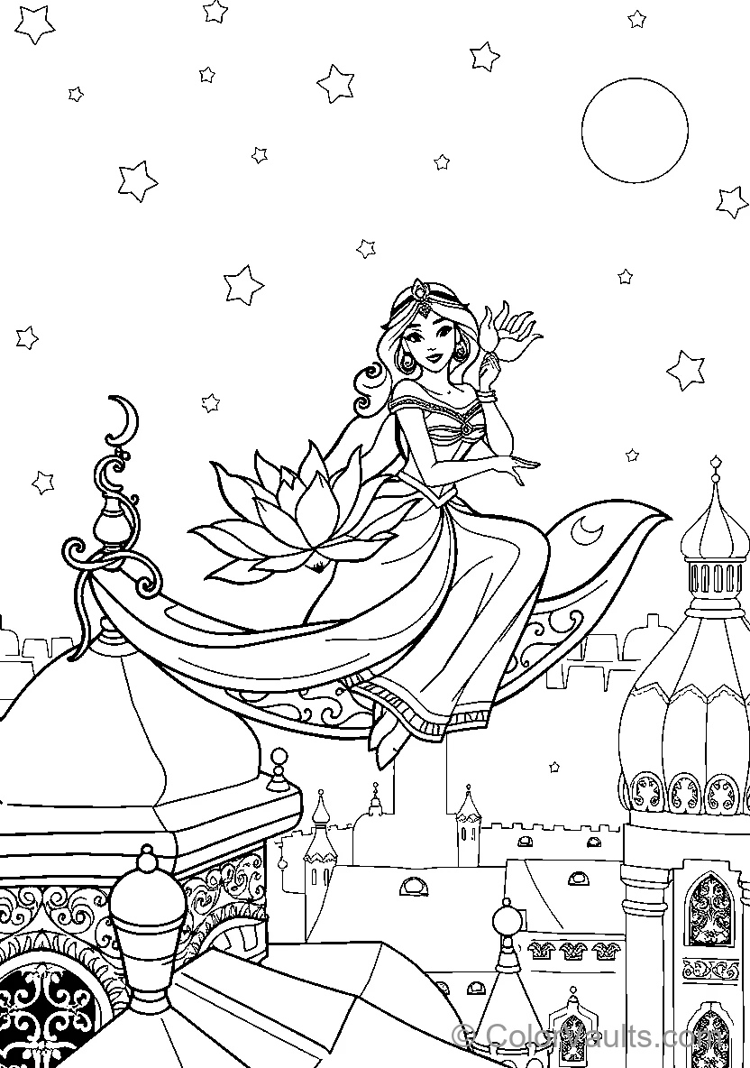 Princess On Magic Carpet Ride