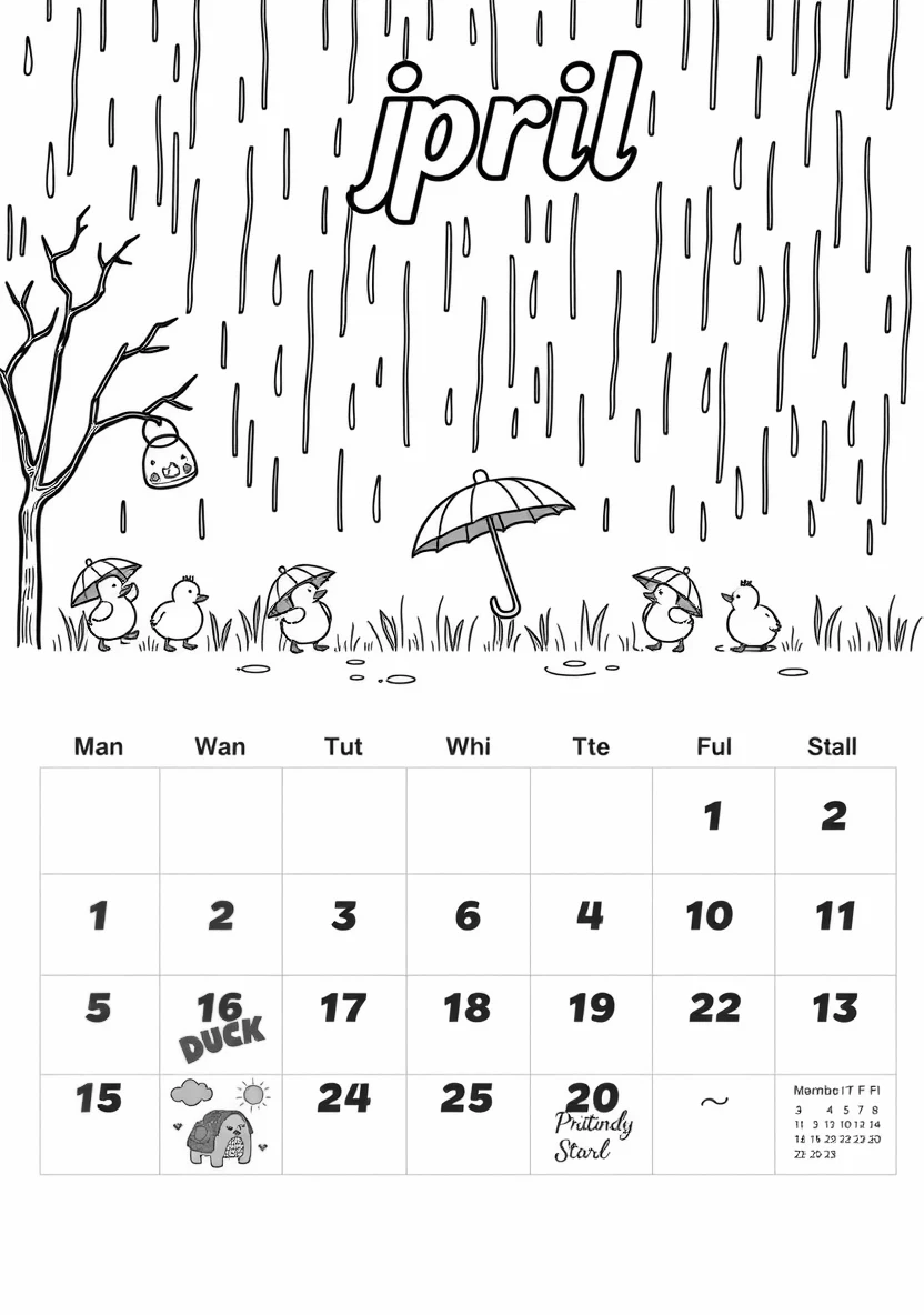 Printable Monthly C