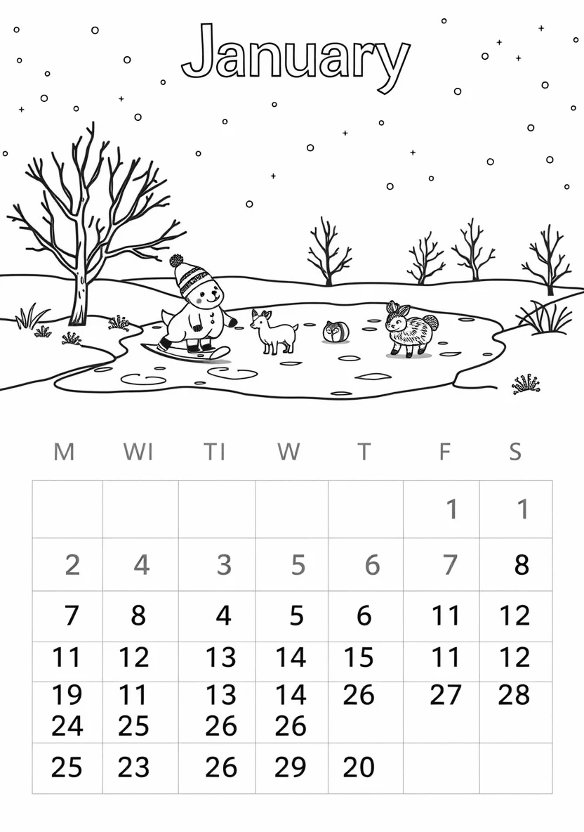 Printable Monthly C