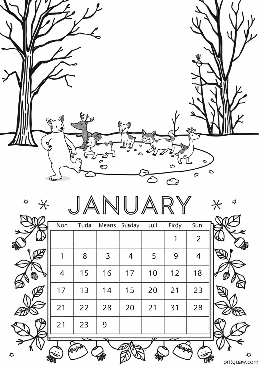Printable Monthly C