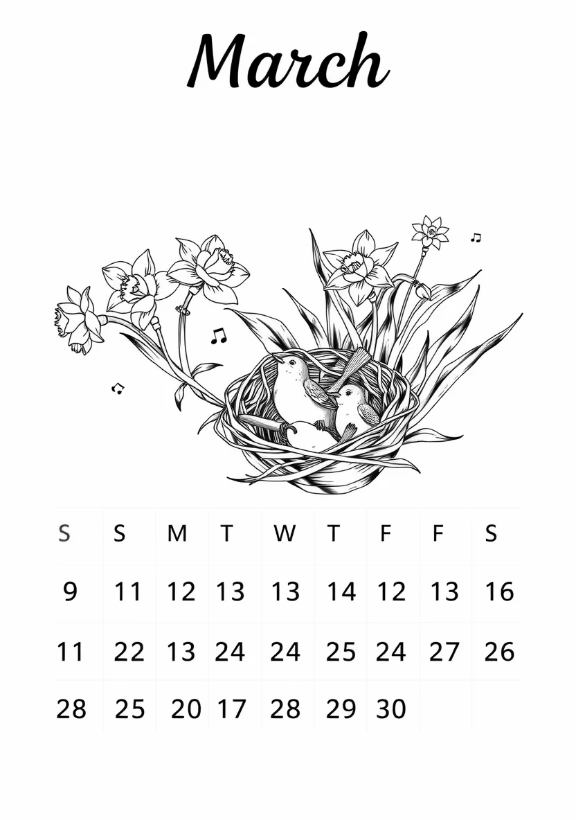 Printable Monthly C