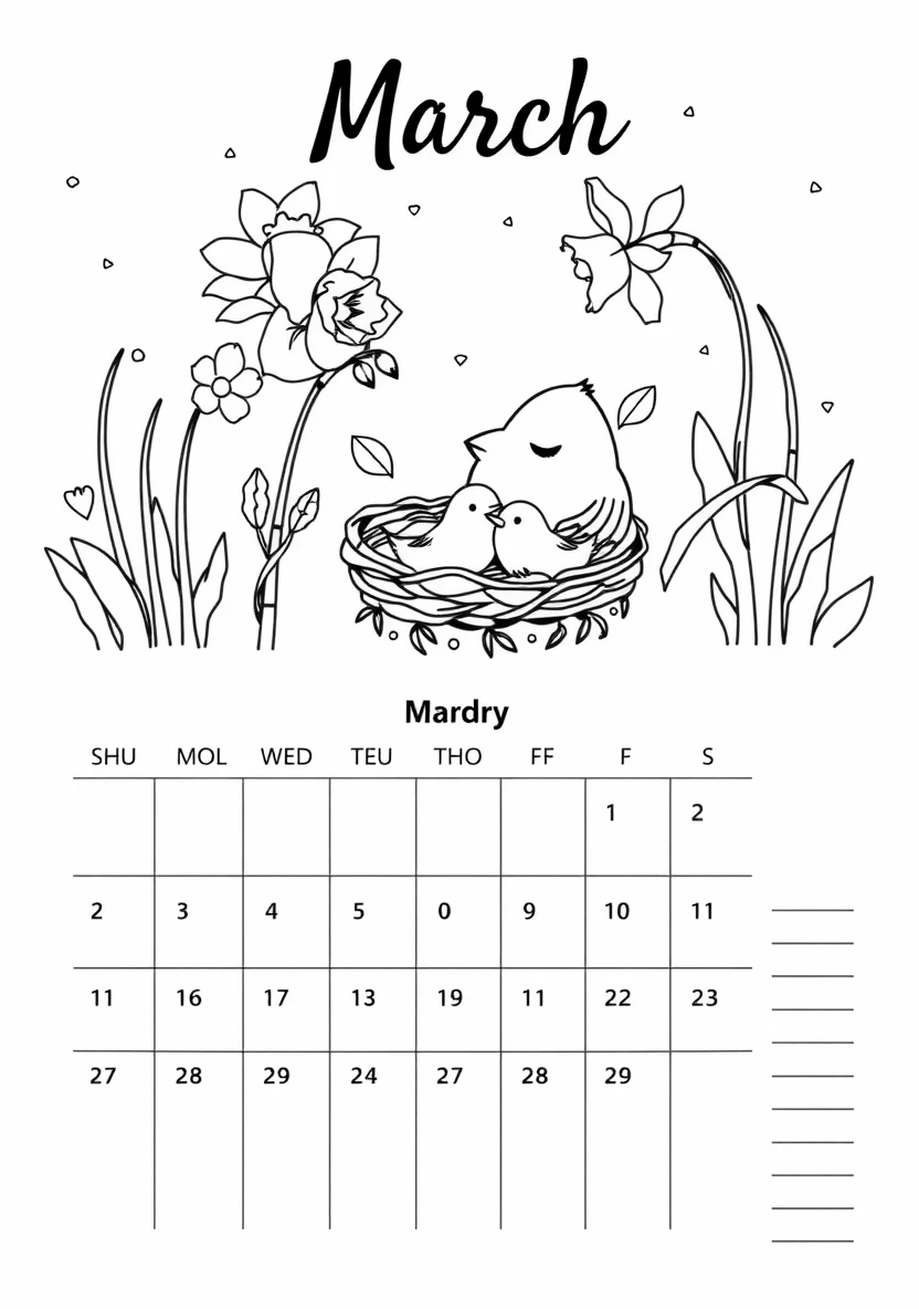 Printable Monthly C