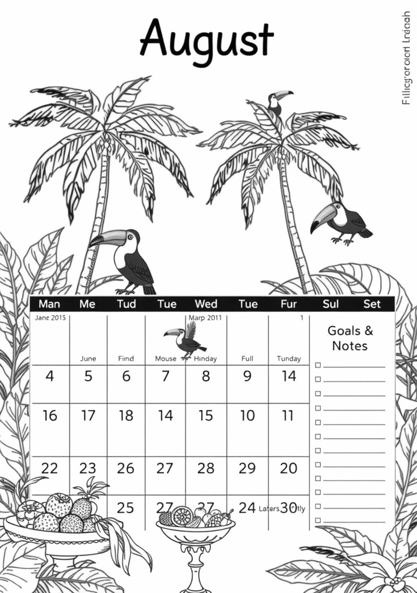 Printable Monthly C