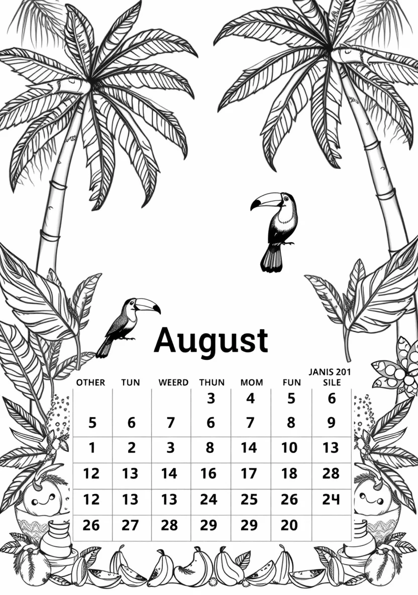 Printable Monthly C