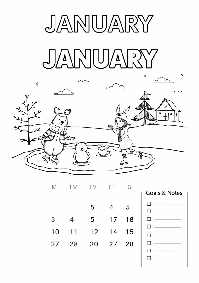 Printable Monthly C