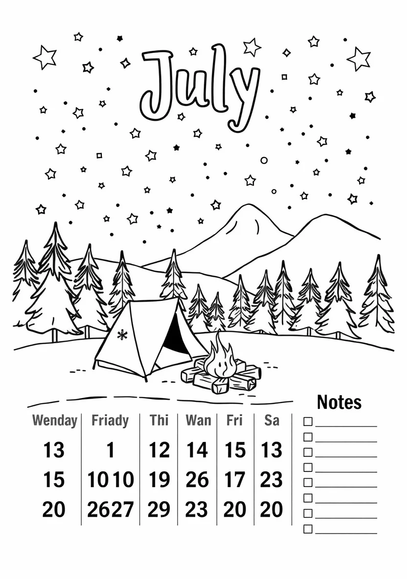 Printable Monthly C