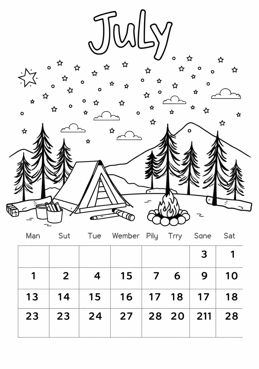 Printable Monthly C