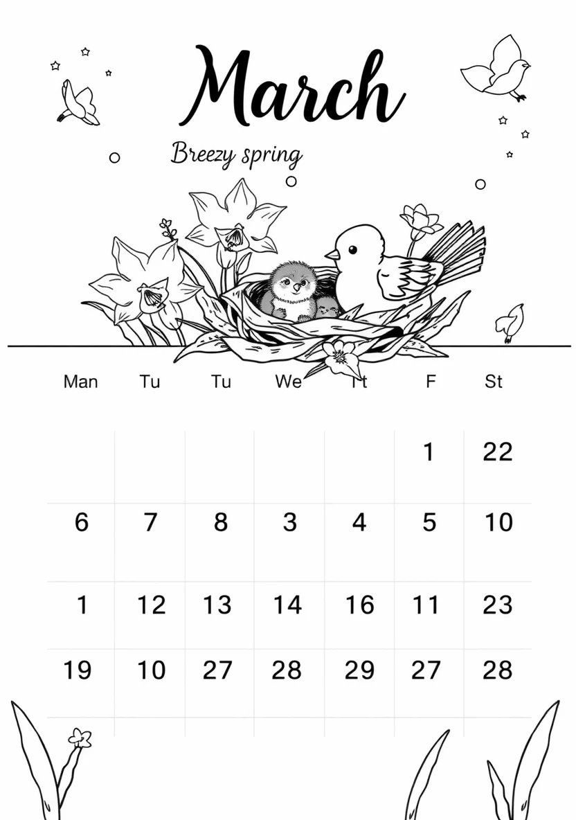 Printable Monthly C