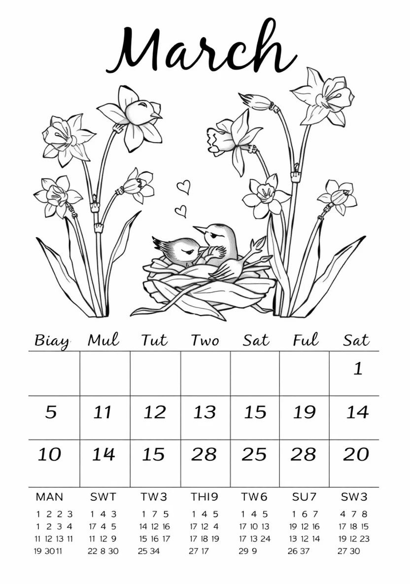 Printable Monthly C