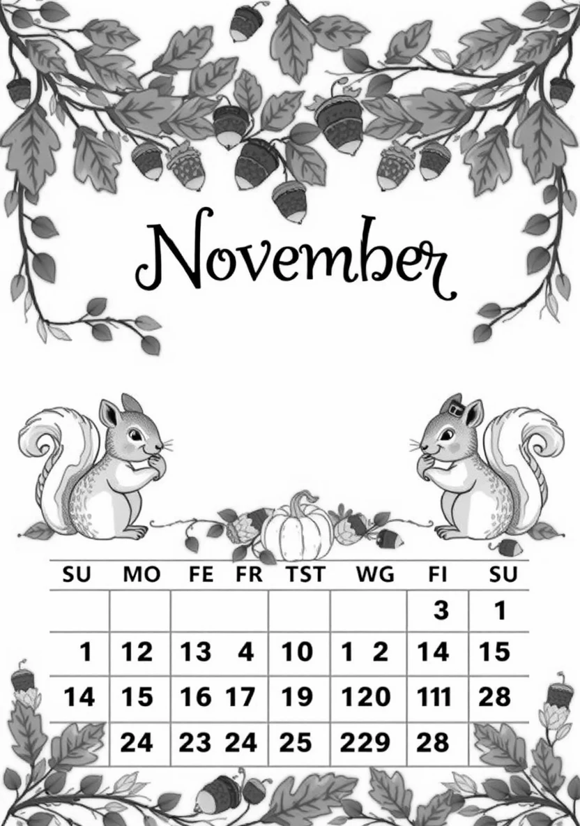 Printable Monthly C