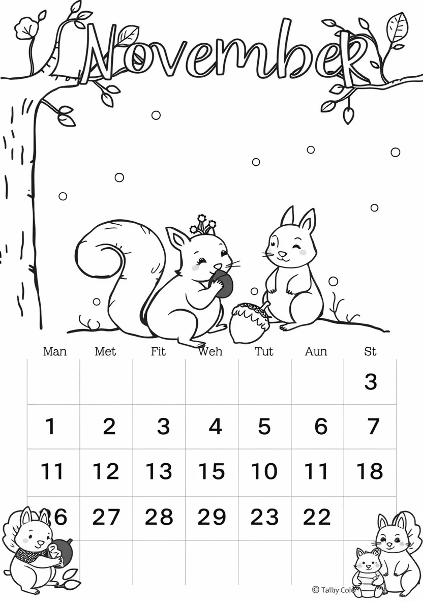Printable Monthly C