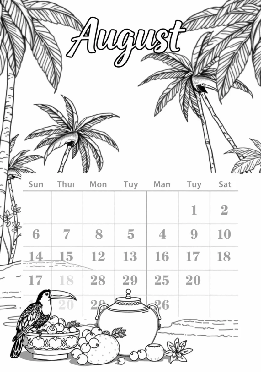 Printable Monthly C