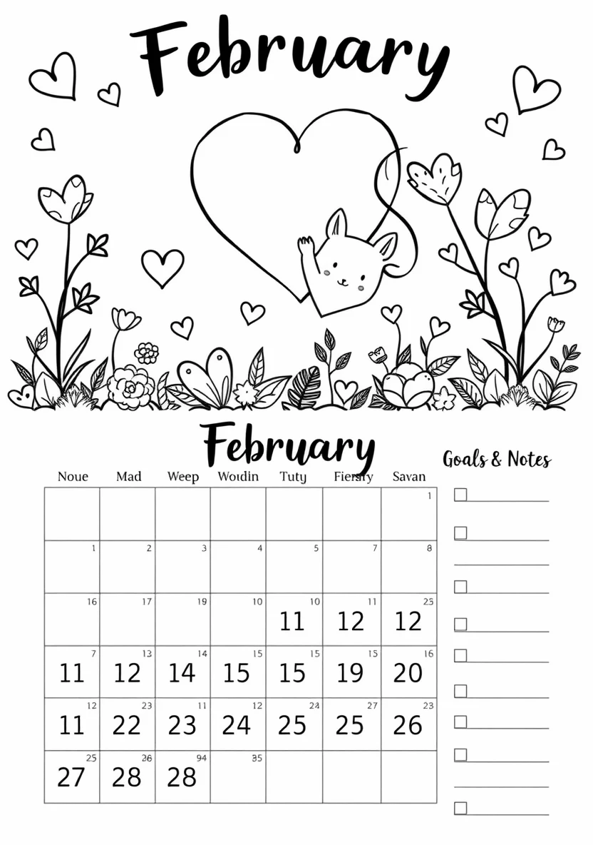 Printable Monthly C