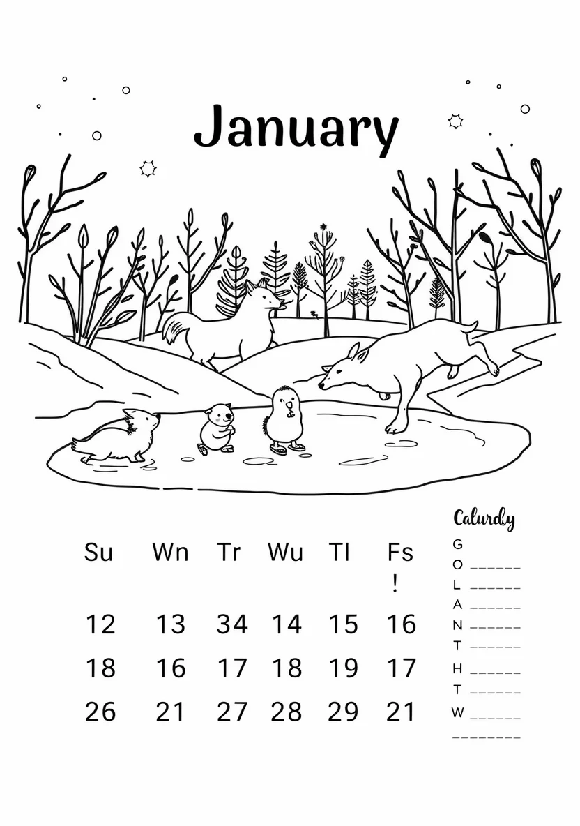 Printable Monthly C