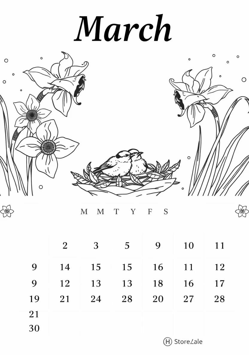 Printable Monthly C