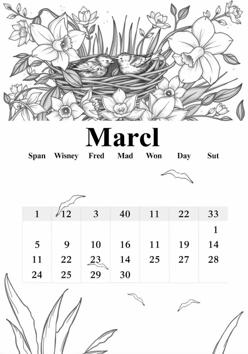 Printable Monthly C