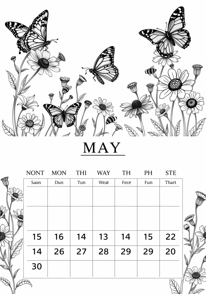 Printable Monthly C