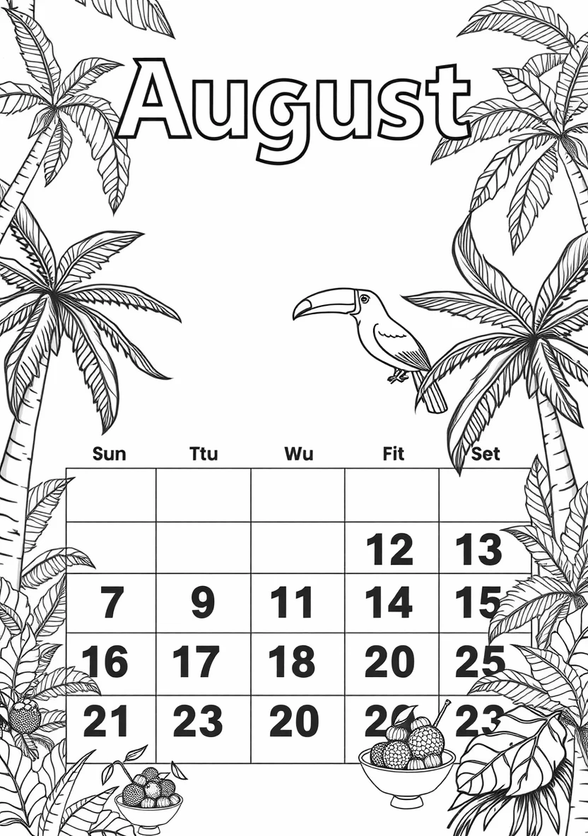 Printable Monthly C