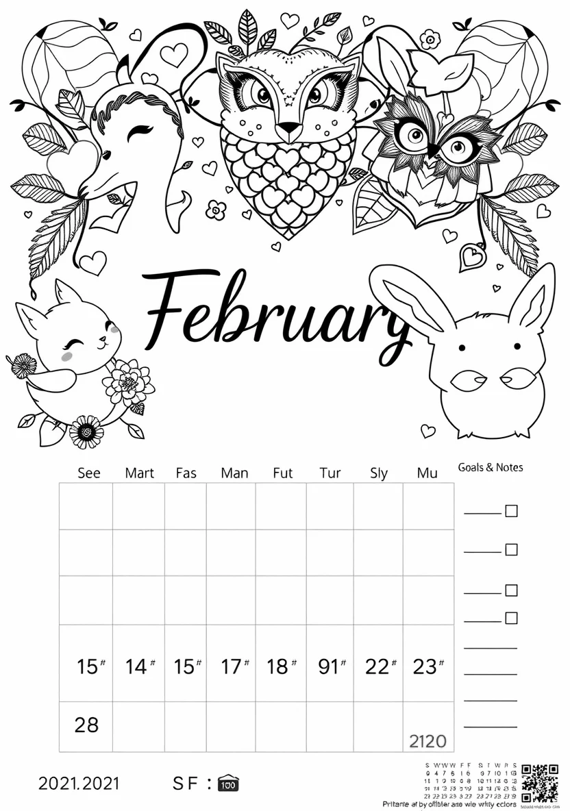 Printable Monthly C