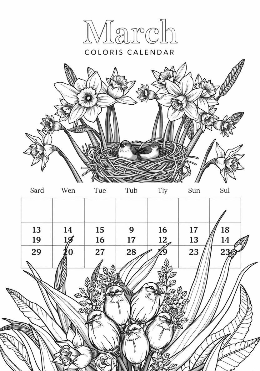 Printable Monthly C