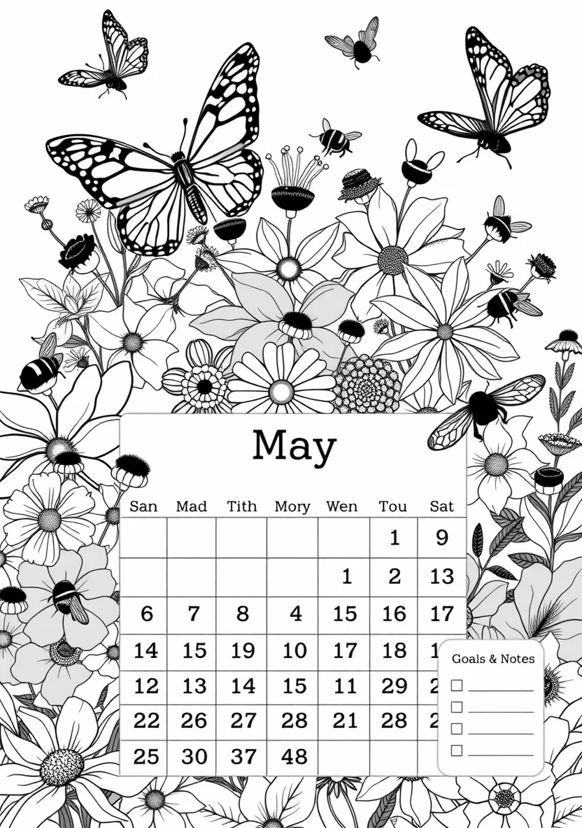 Printable Monthly C