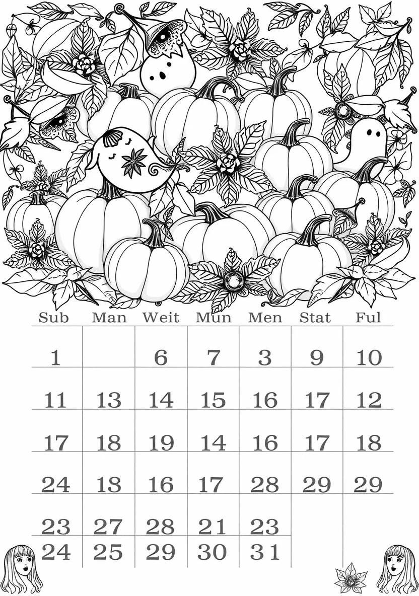 Printable Monthly C