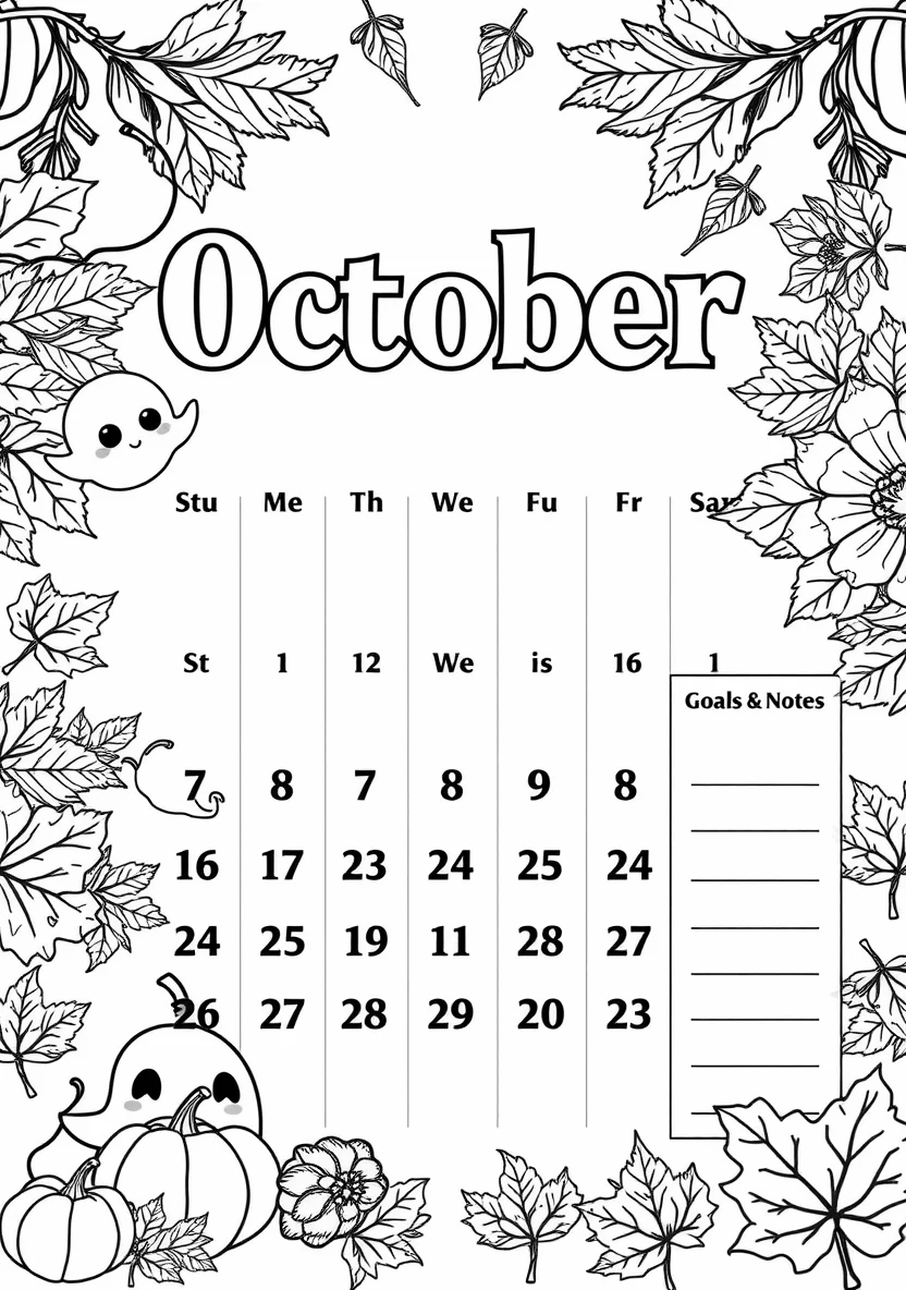 Printable Monthly C