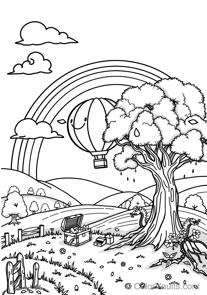 A Cute Cartoon Rain (Scene 9)