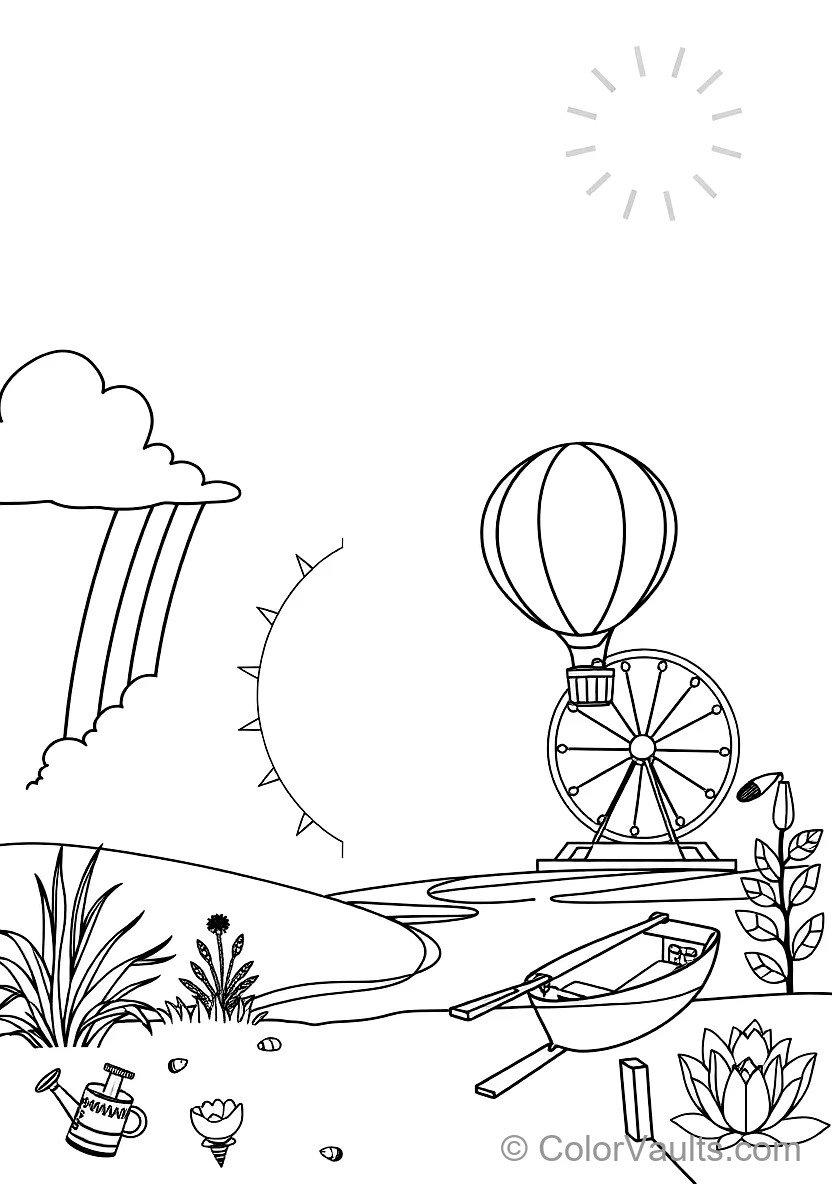 A Cute Cartoon Rain (Scene 23)