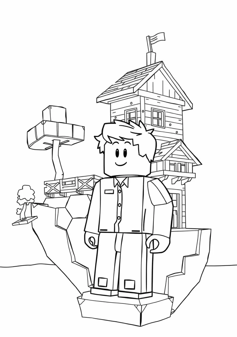 Steve From Minecraft in His Bloc