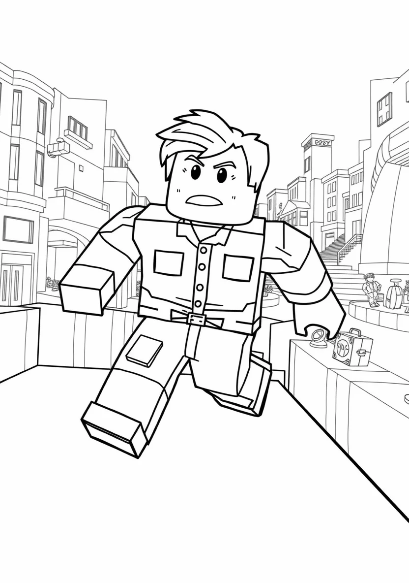 Steve From Minecraft in His Bloc