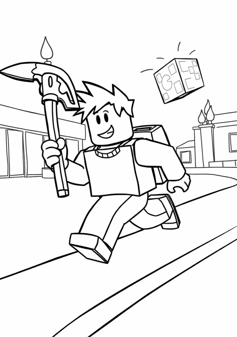 A Roblox Character Holding a Pix