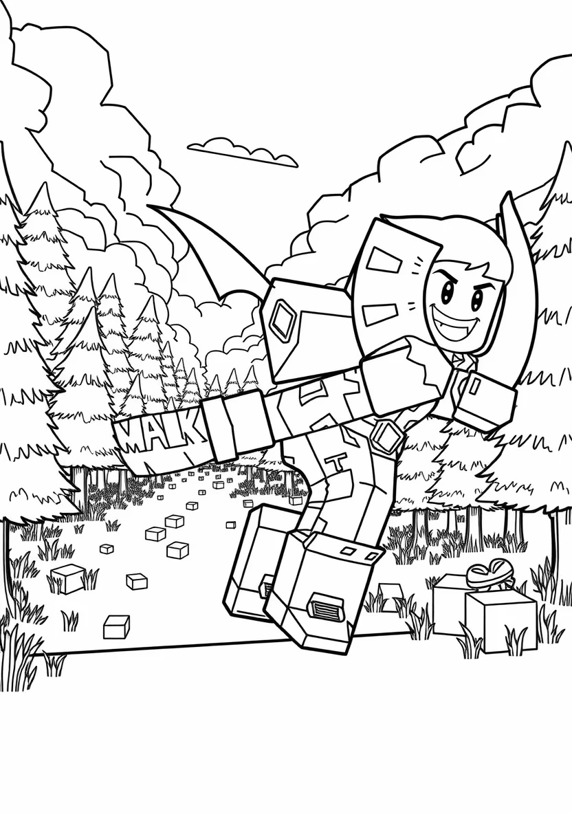 A Roblox Character Holding a Pix