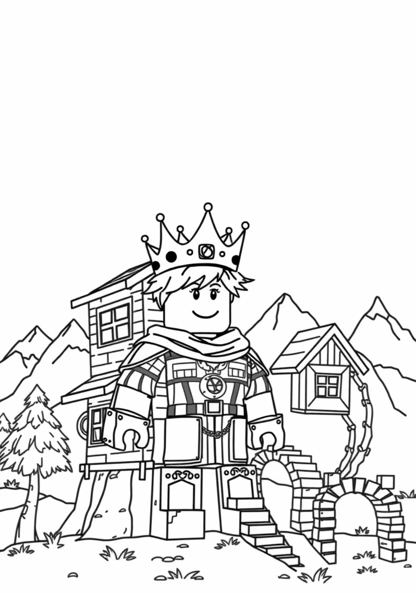 A Blocky Roblox Avatar Wearing a