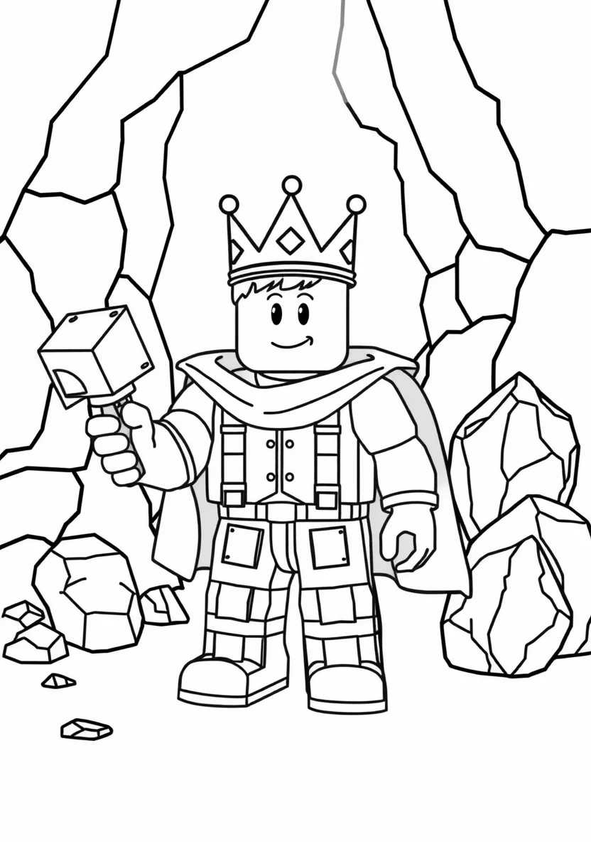 A Blocky Roblox Avatar Wearing a