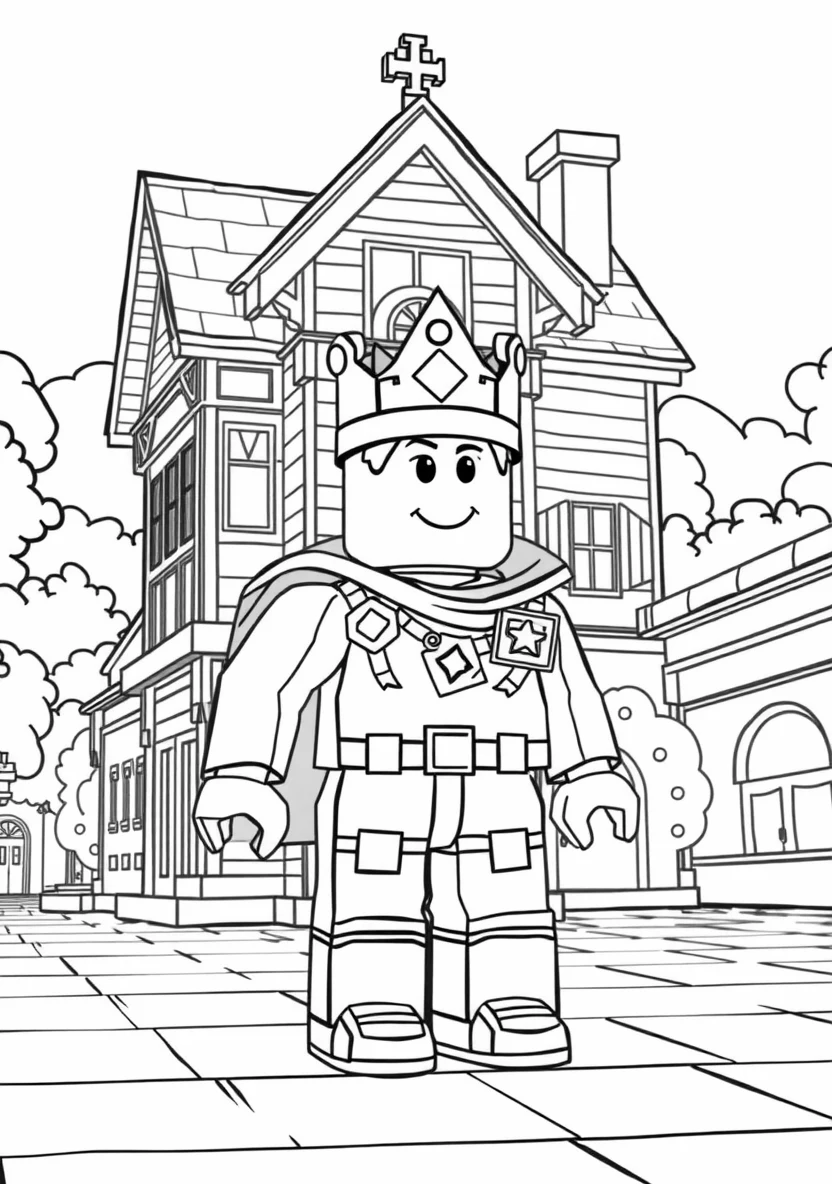 A Blocky Roblox Avatar Wearing a