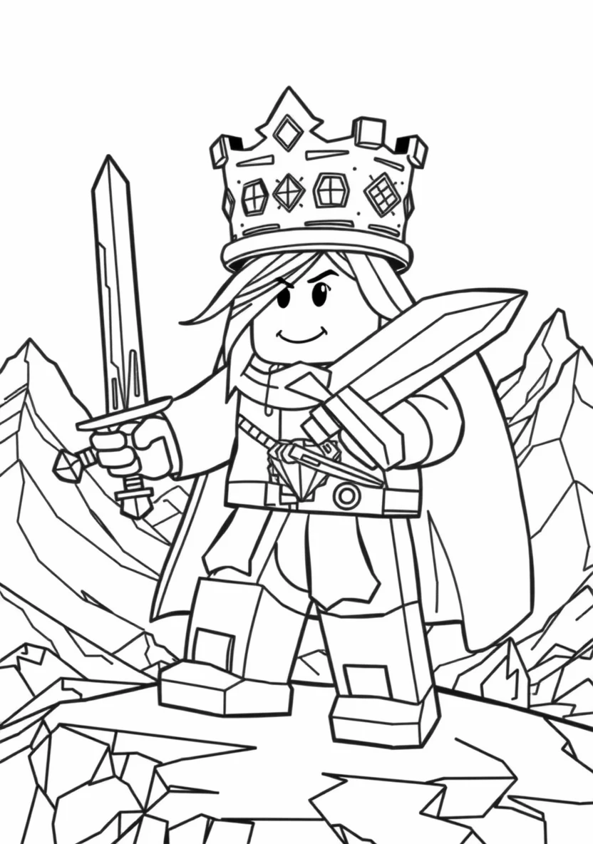 A Blocky Roblox Avatar Wearing a