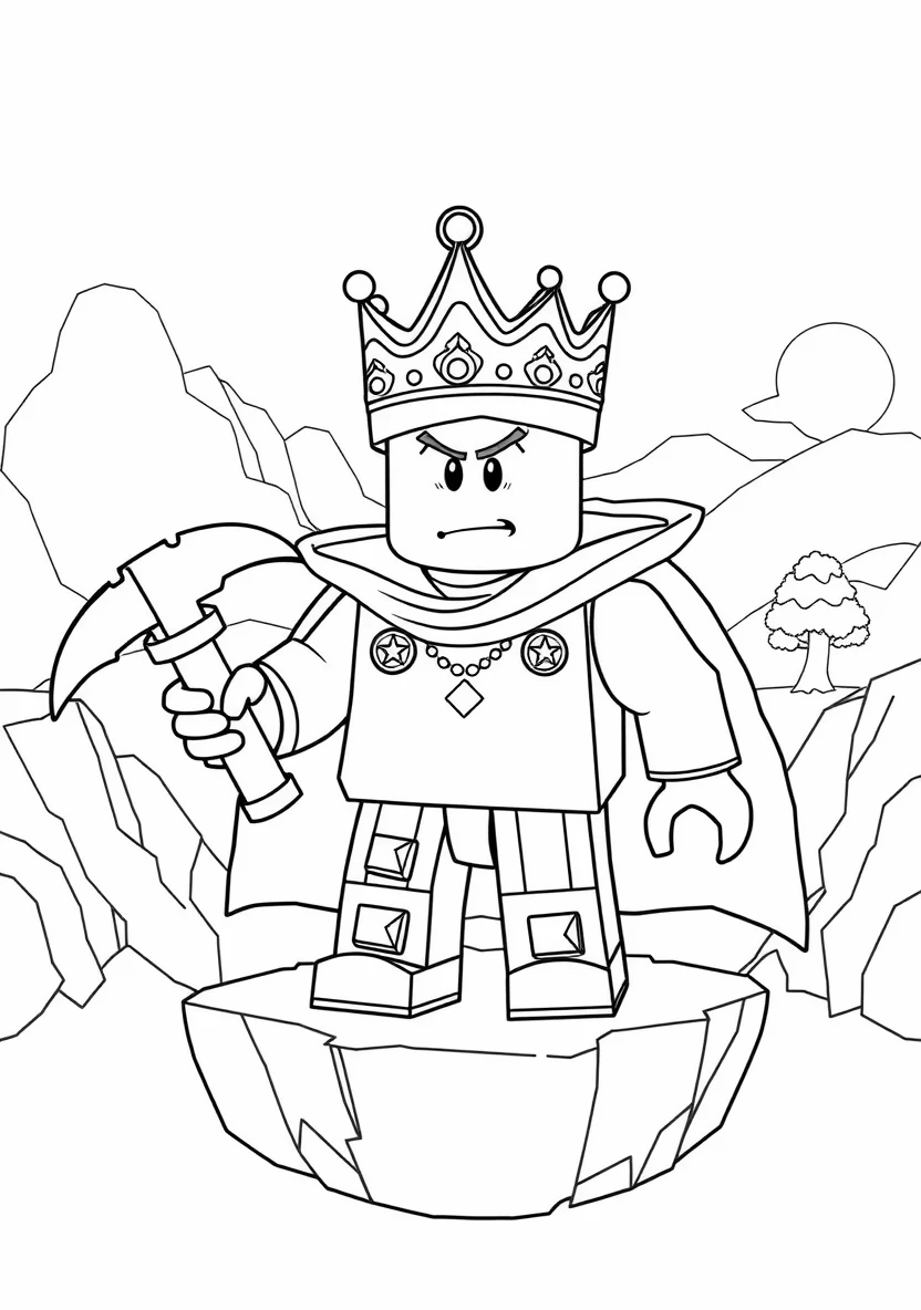 A Blocky Roblox Avatar Wearing a