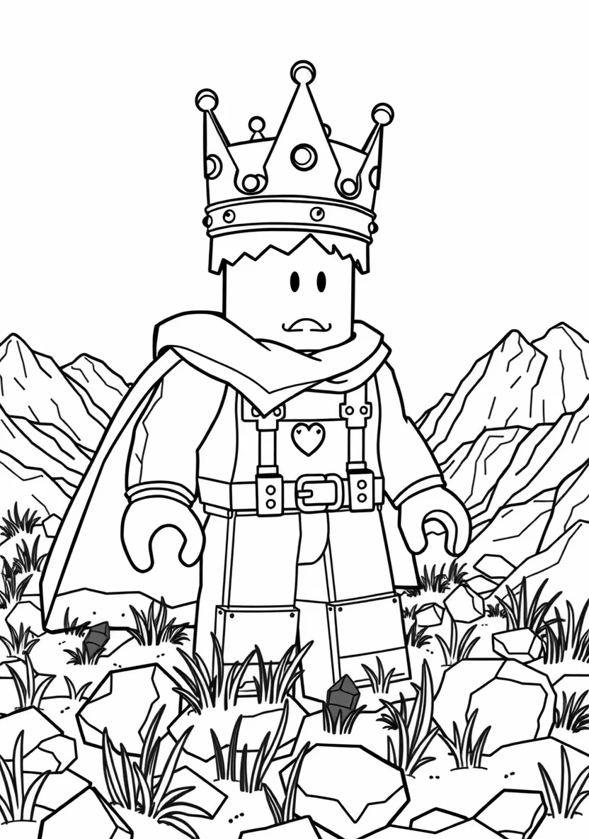 A Blocky Roblox Avatar Wearing a