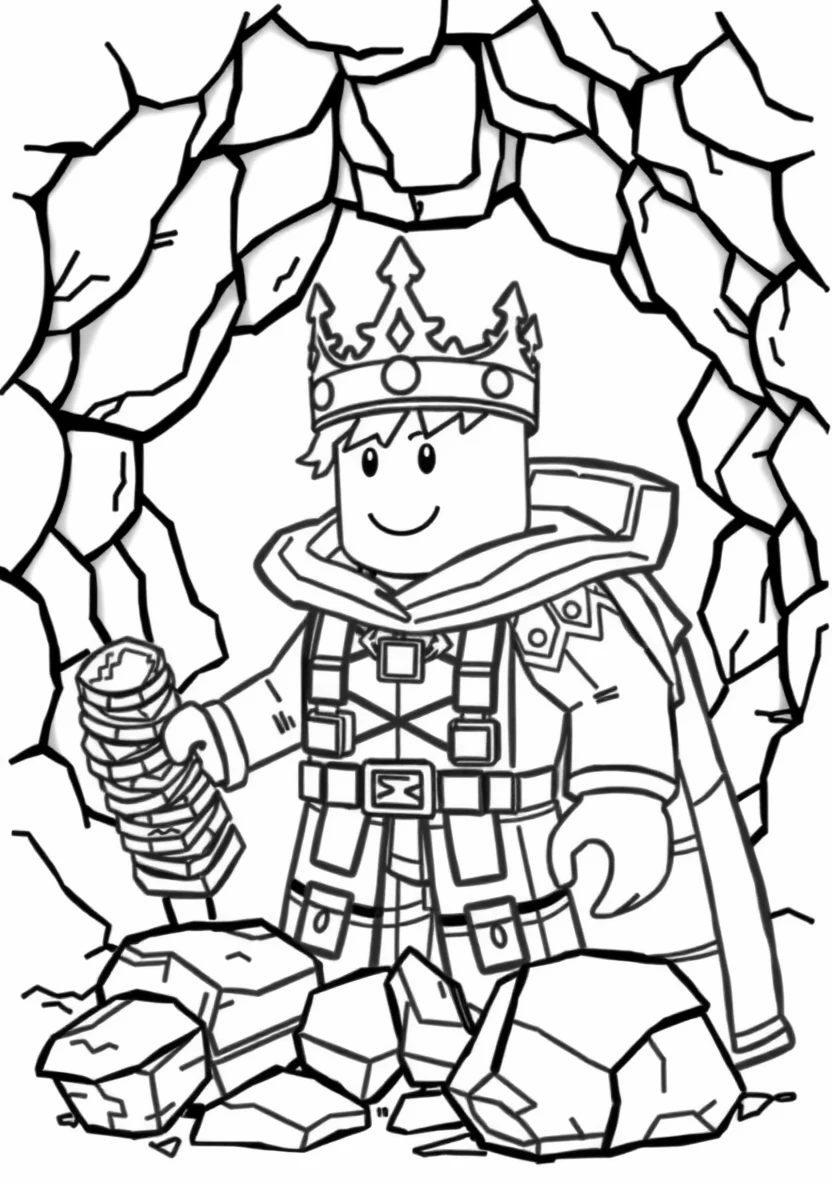 A Blocky Roblox Avatar Wearing a