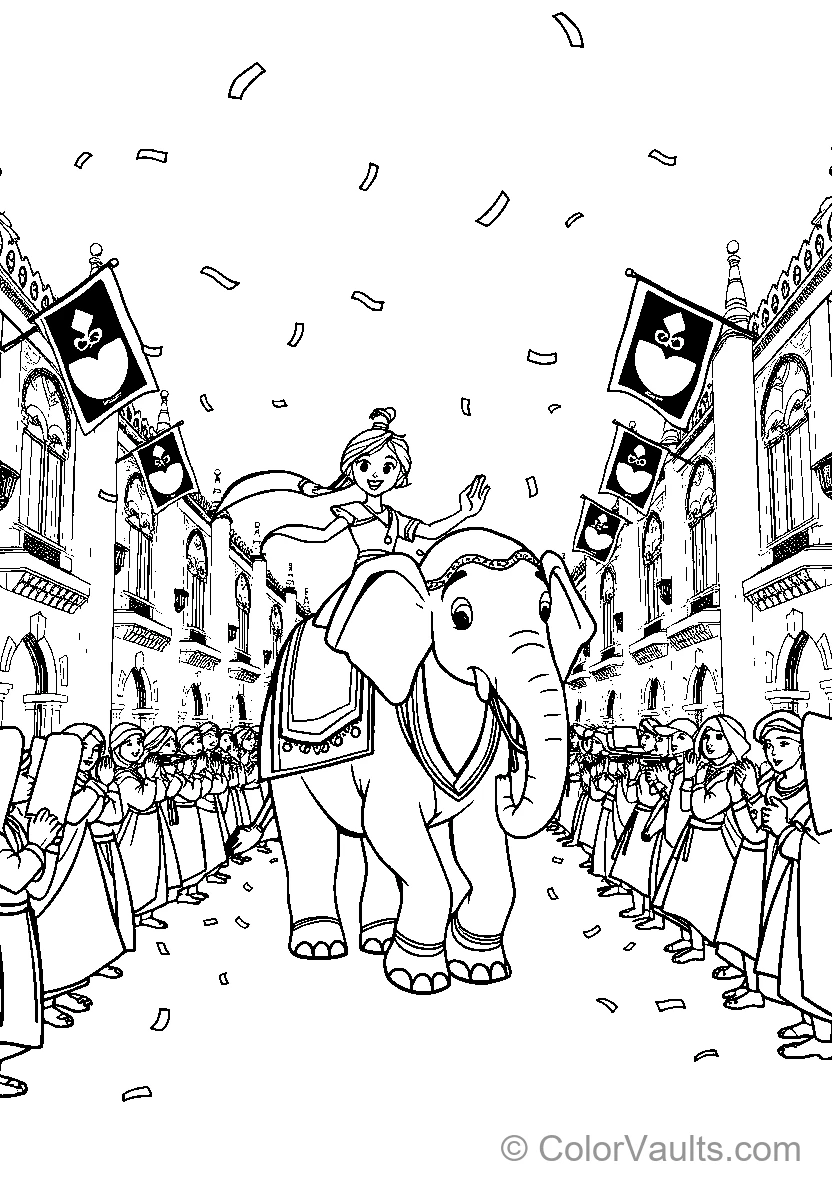 Safari - Elephants & Giants coloring page 3