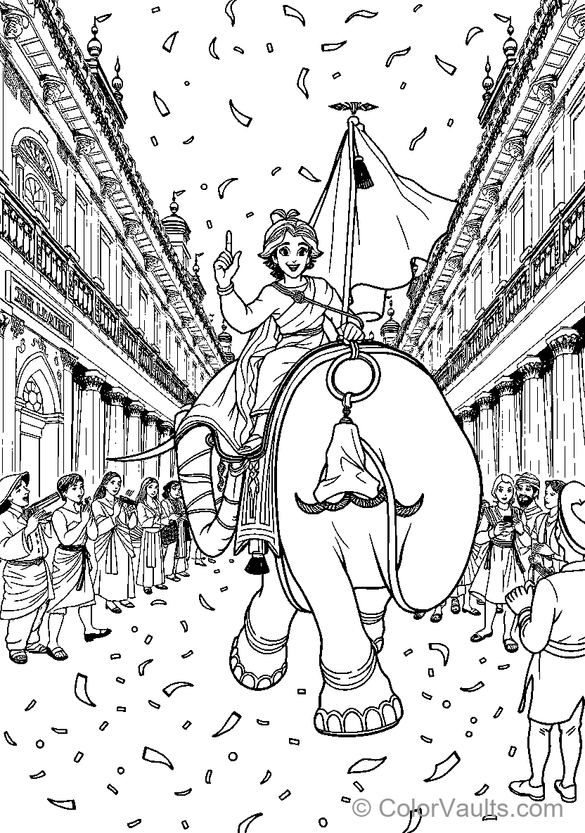 Celebration On Elephant Back (Scene 5)